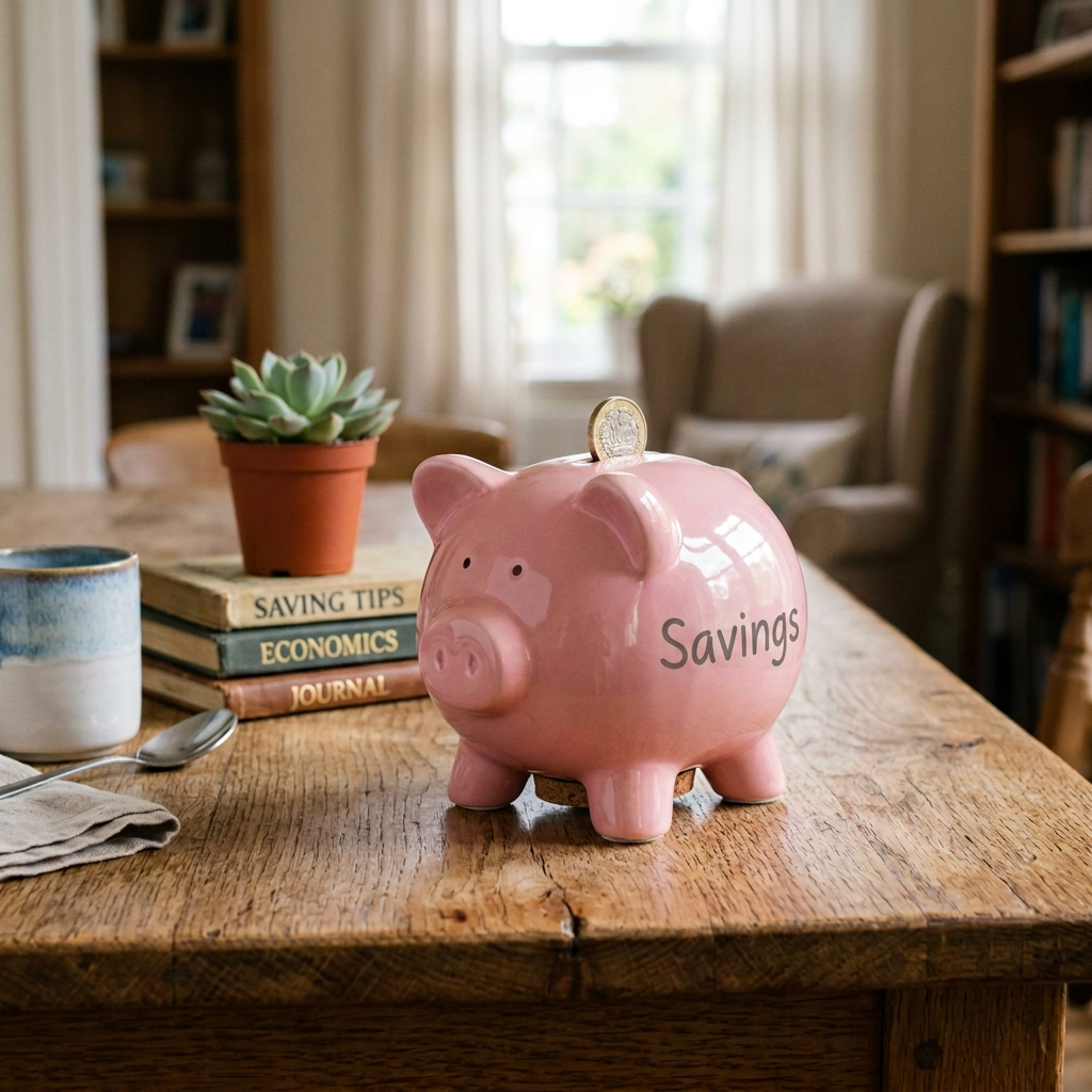 Add word "savings" to piggy bank
